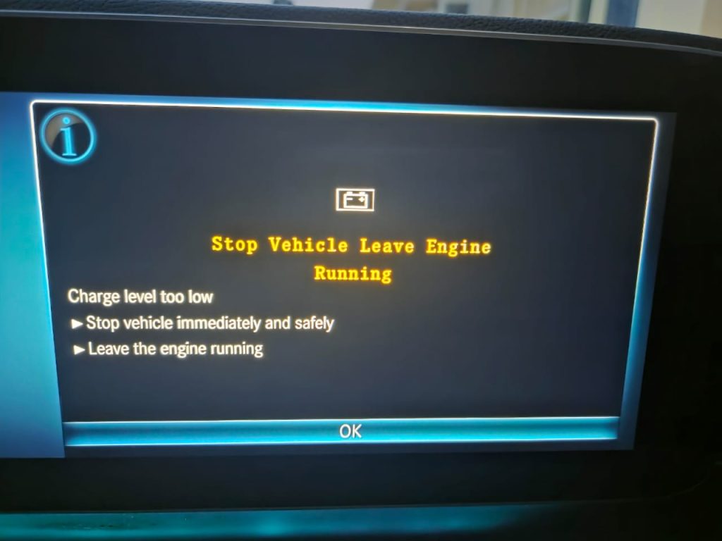 Stop Vehicle, Leave Engine Running” – What It Means for Mercedes-Benz & EV Owners